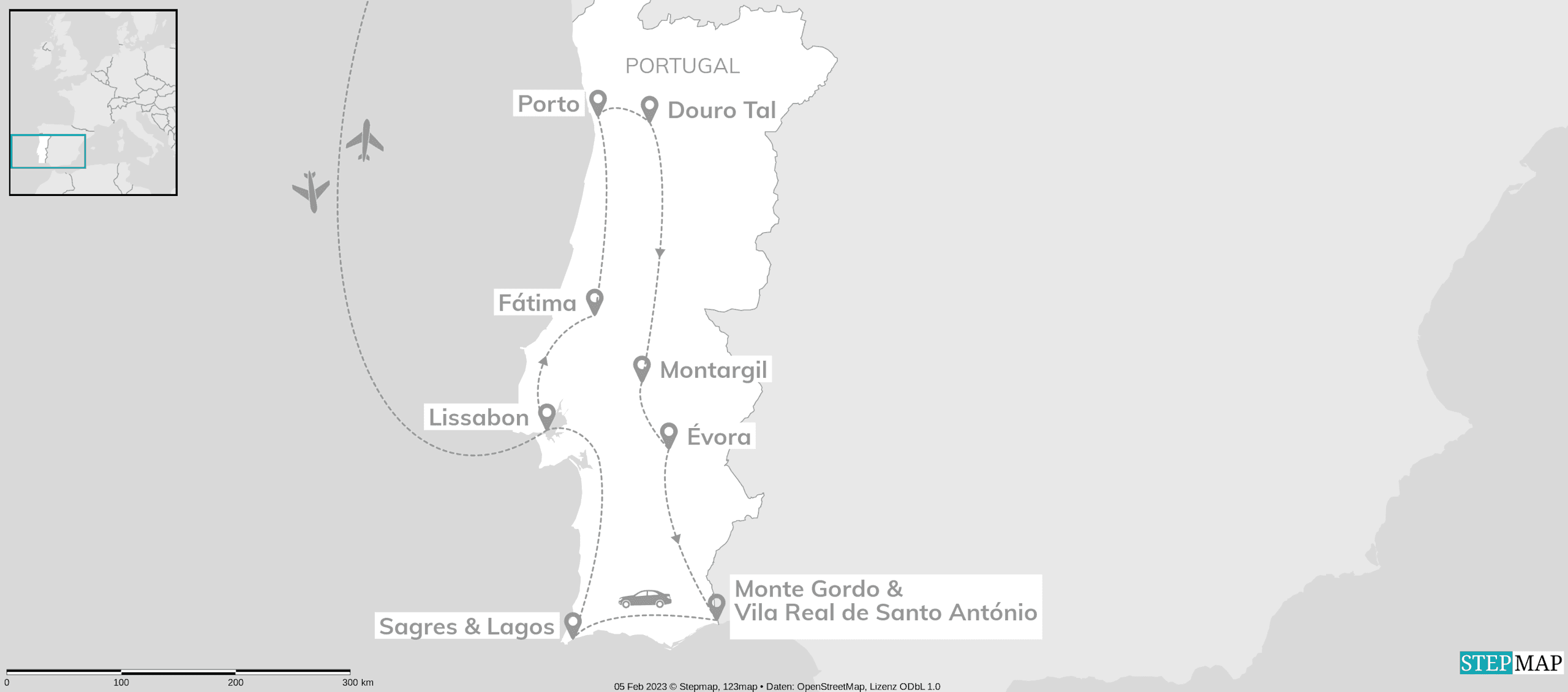 Explore Portugal: Grüne Täler & feuerrote Klippen