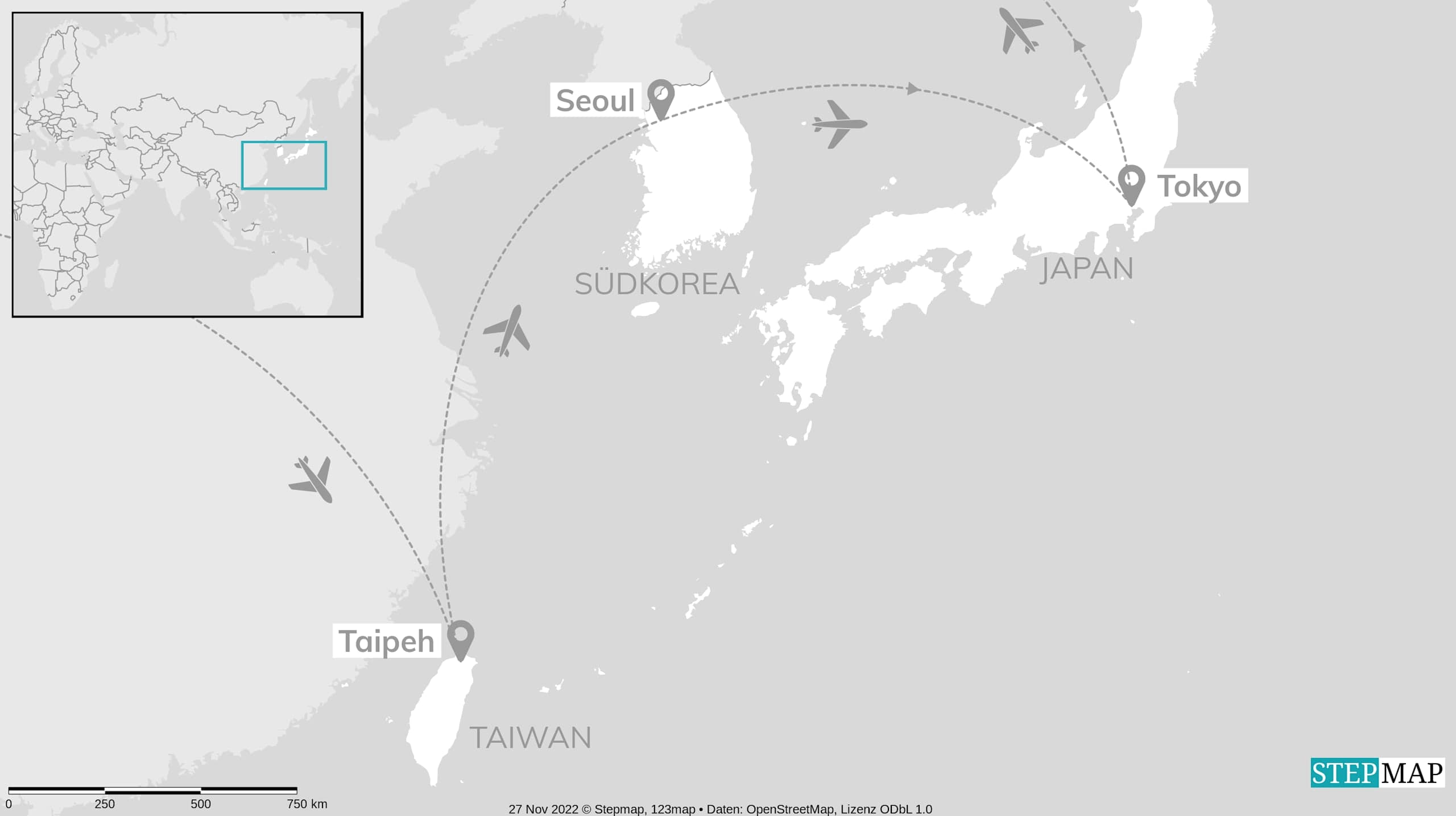 Taiwan, Südkorea & Japan: Von Tempeldrachen zu Skylines