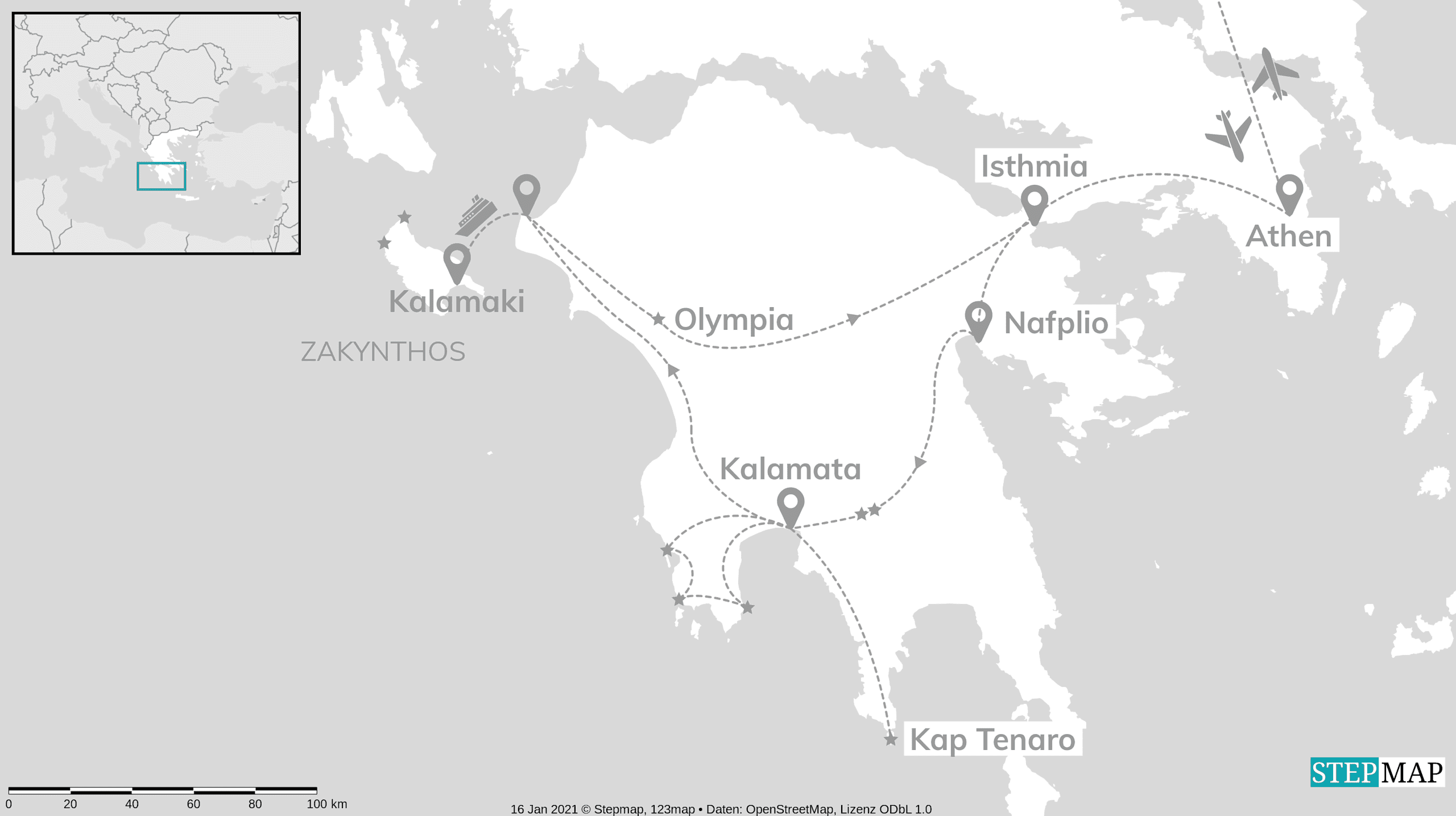 Explore Griechenland: Peloponnes meets Zakynthos