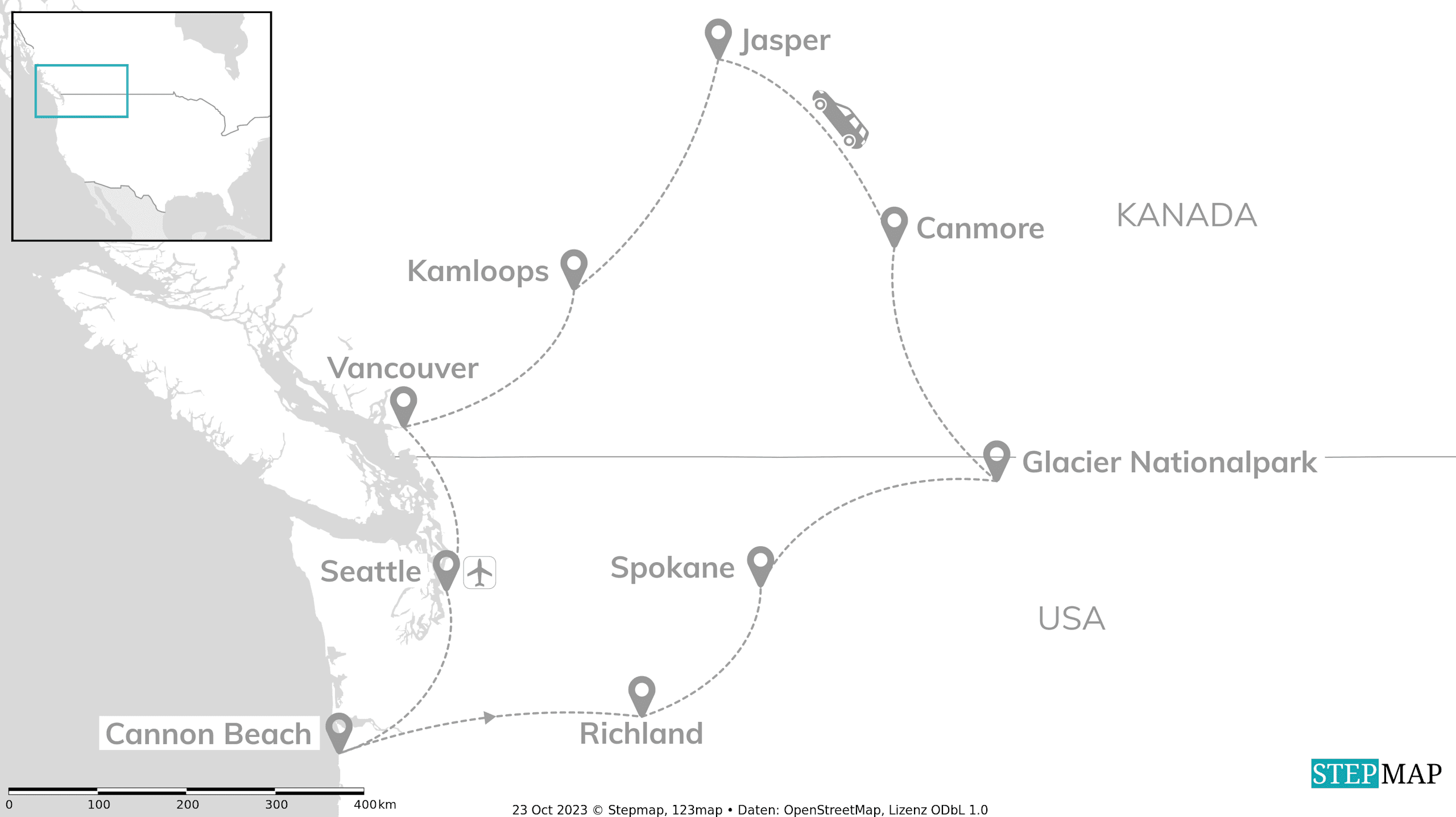 USA & Kanada: Rocky Roadtrip im Pacific Northwest