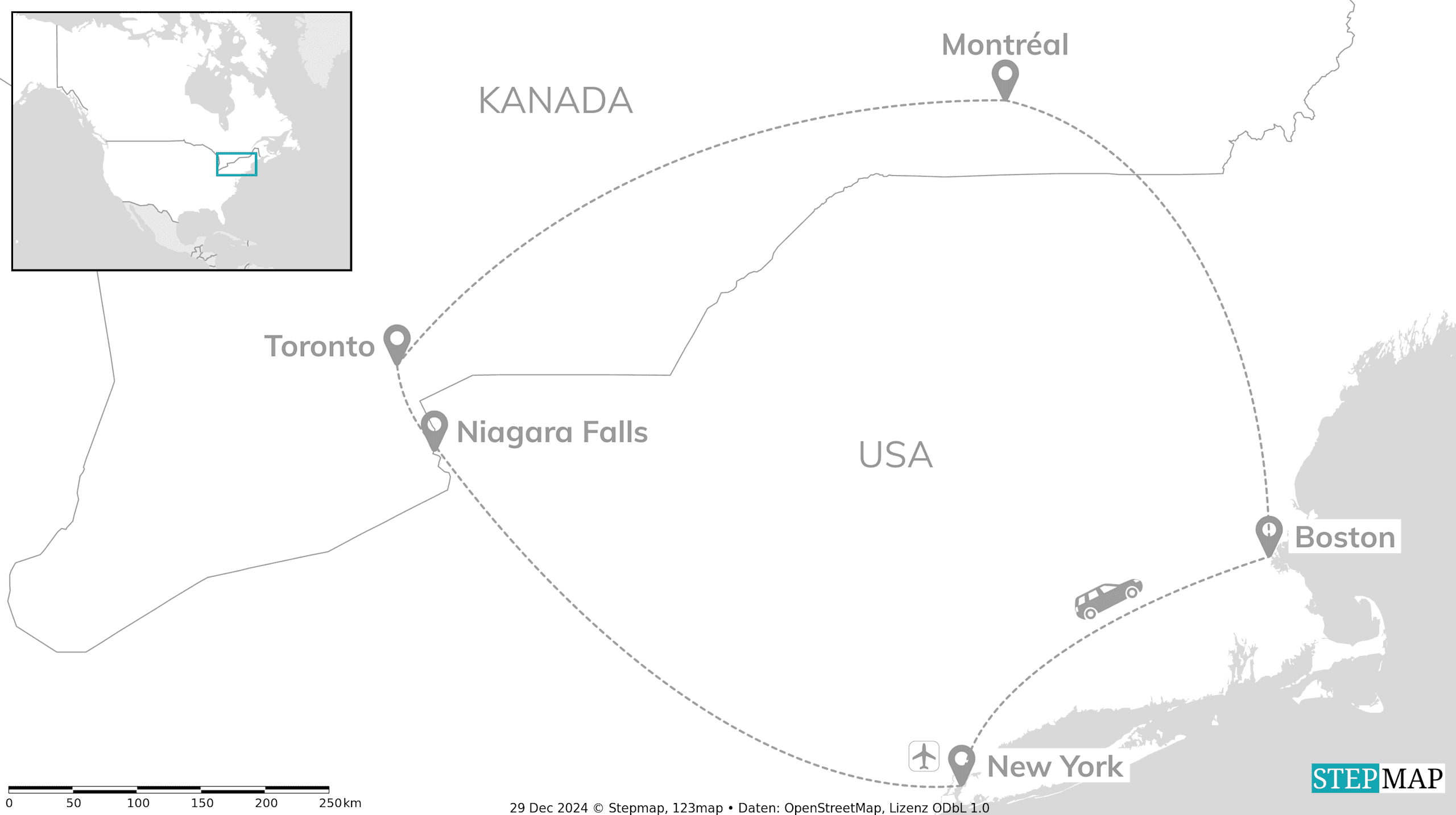 USA & Kanada: East Coast Roadtrip meets Niagara Falls
