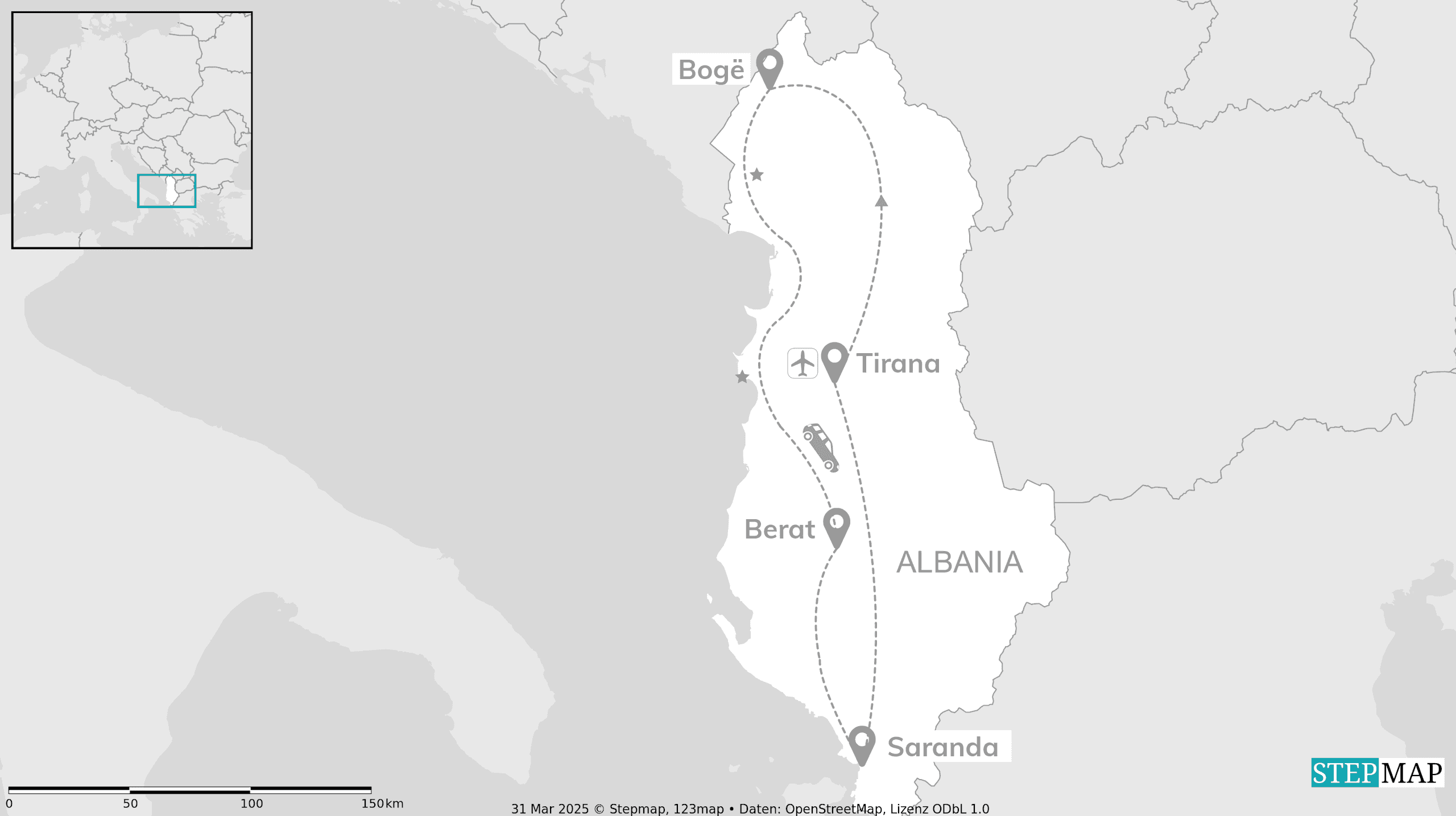 Albania road trip: Canyons, cliffs and coastal cities