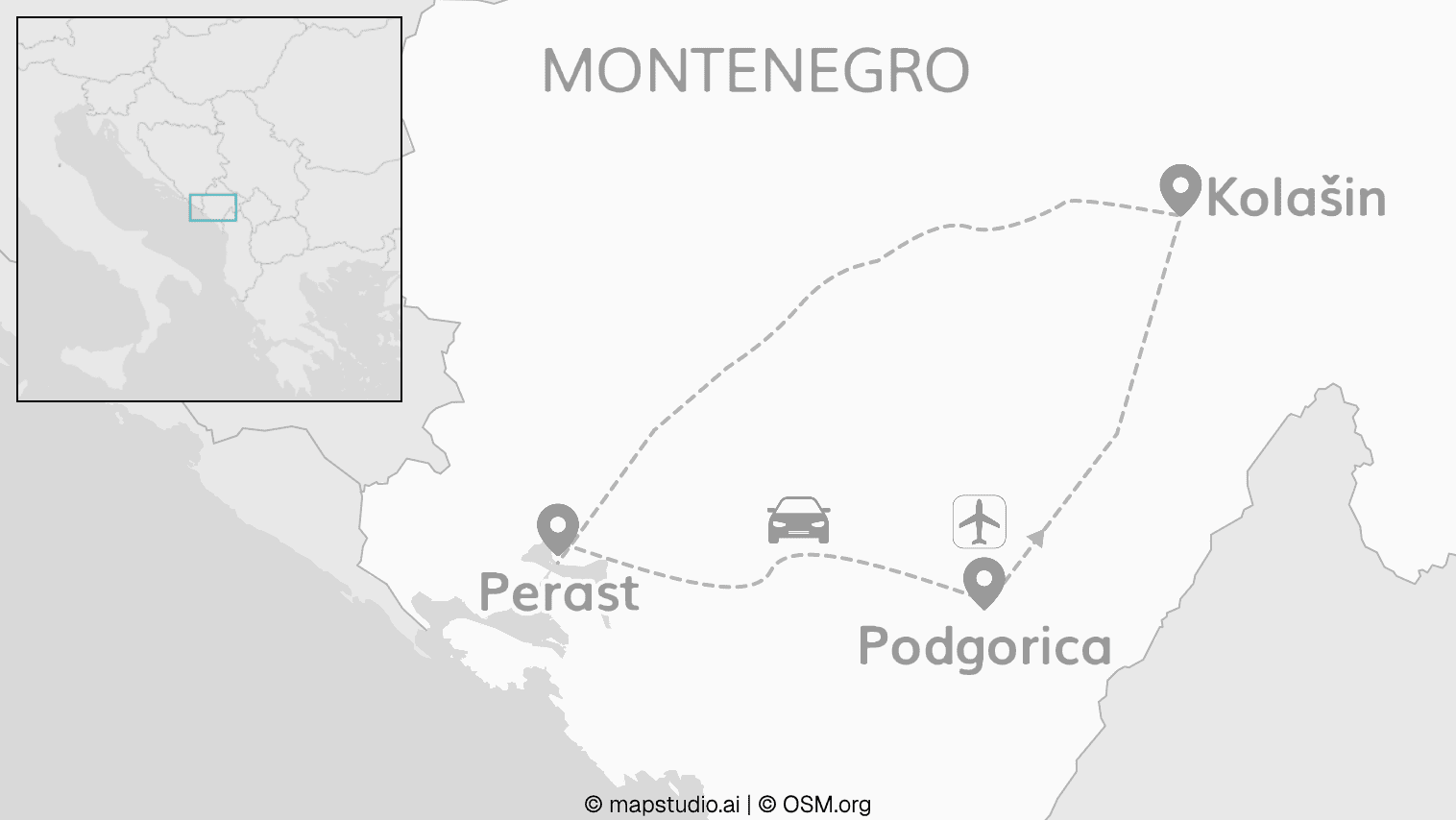 Montenegro Roadtrip: Zu Canyons & Buchten