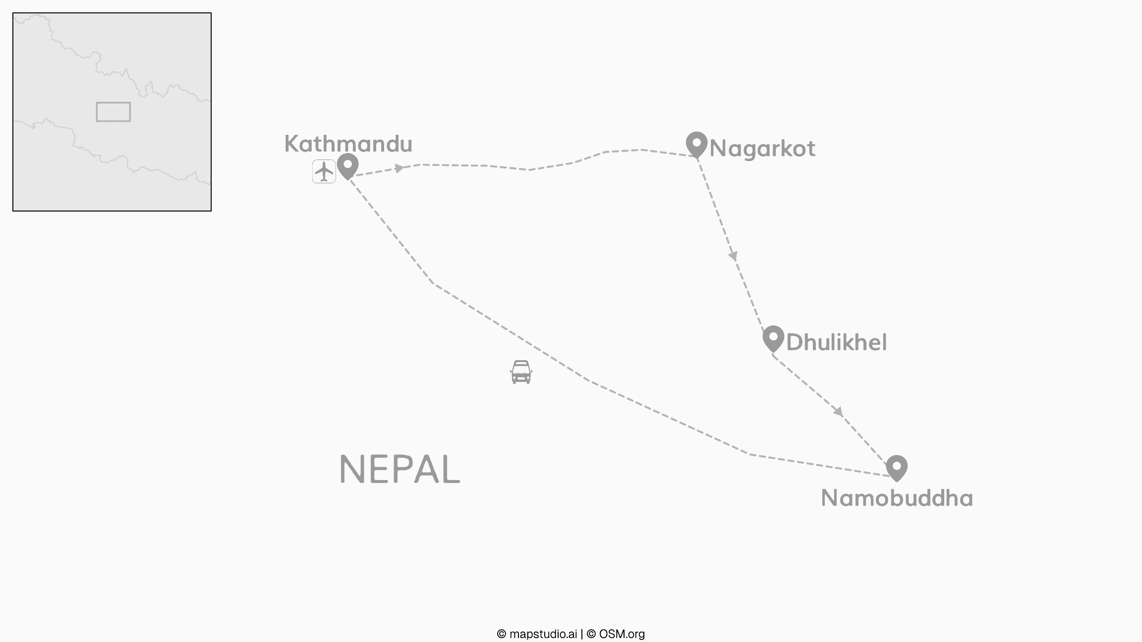 Nepal roept: heilige stoepa's & hoge Himalaya's