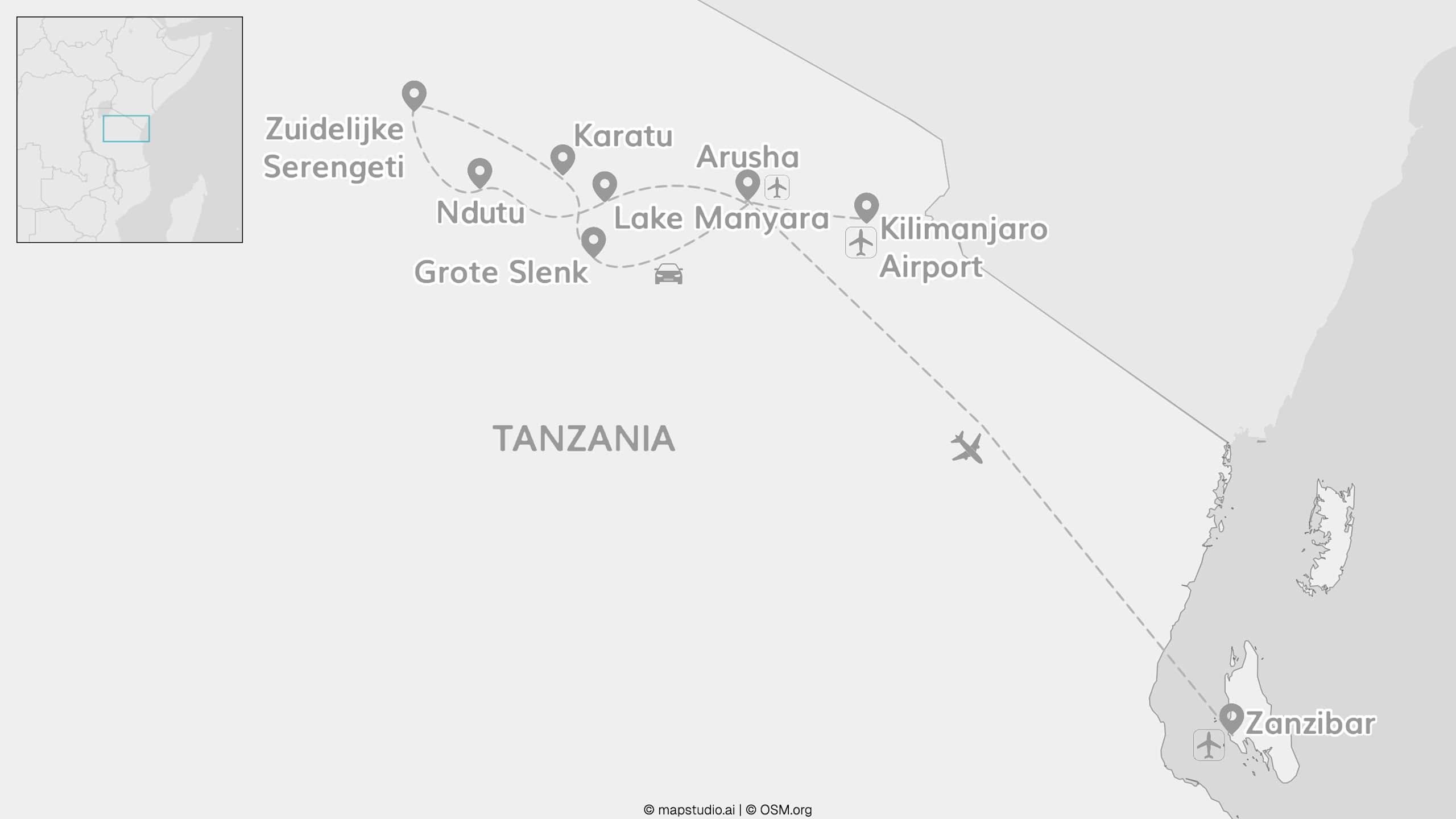Tanzania van A tot Z: Arusha tot Zanzibar