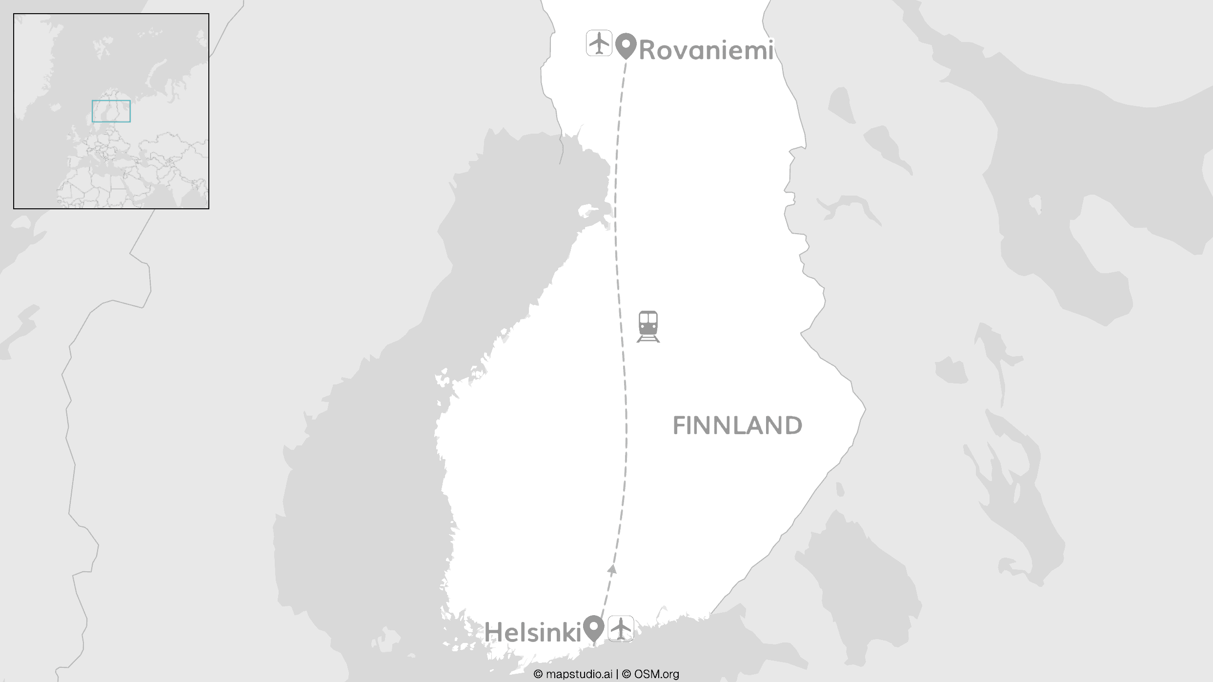 Helsinki & Lappland: Polarzug zum Wilderness Resort
