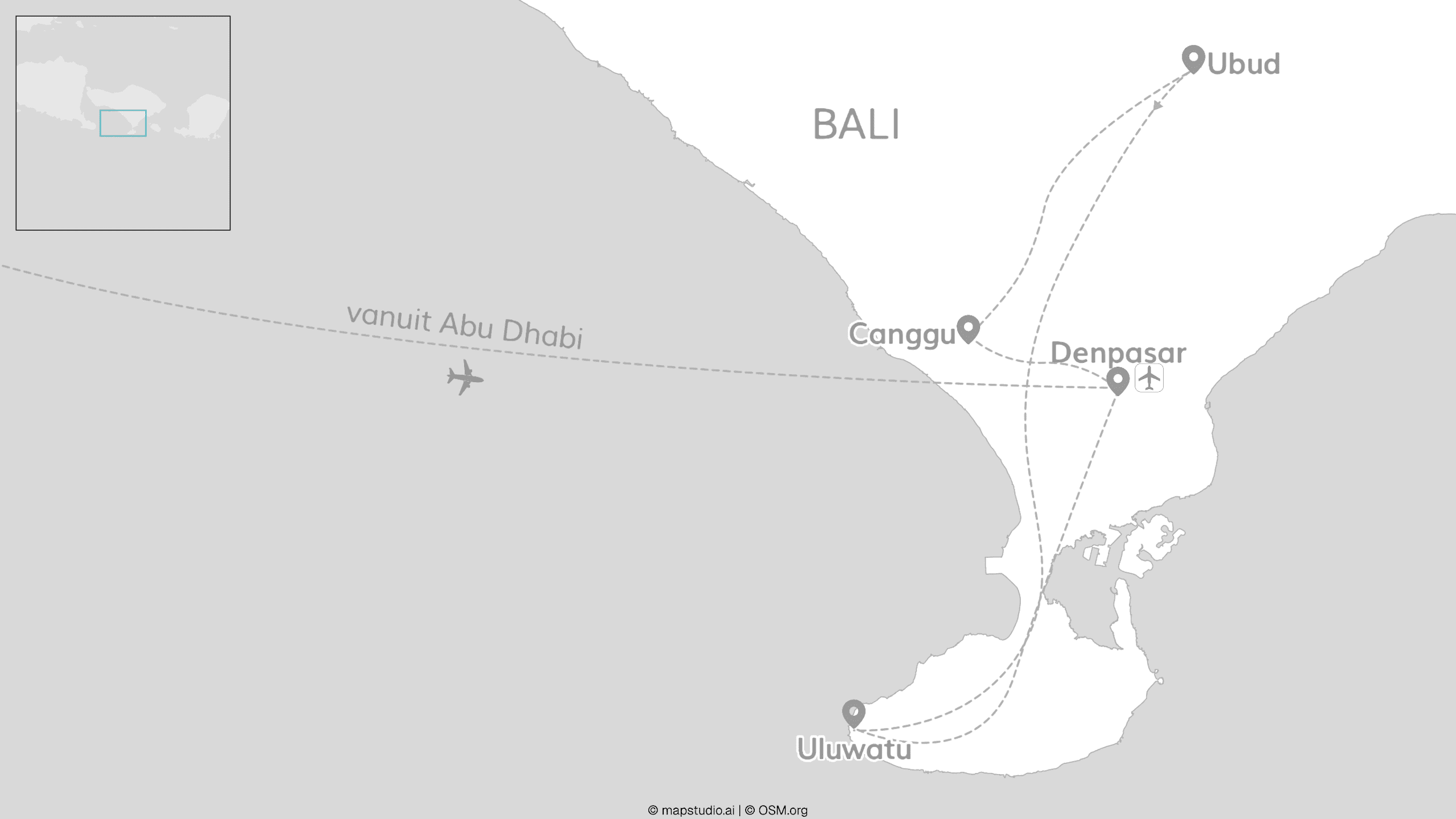 Abu Dhabi for free & Bali: van skyline tot rijstterrassen